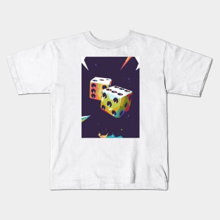 Dice Background Kids T-Shirt